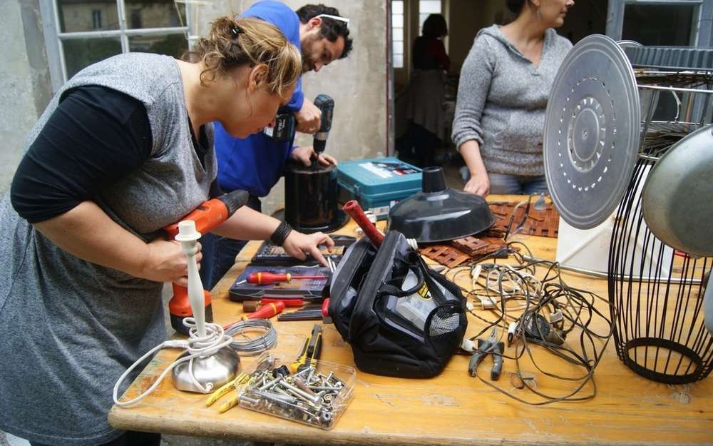 Ateliers upcycling création d'objet décoratif